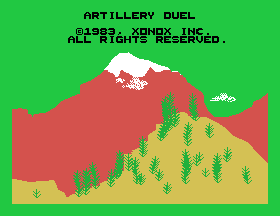 Artillery Duel Title Screen